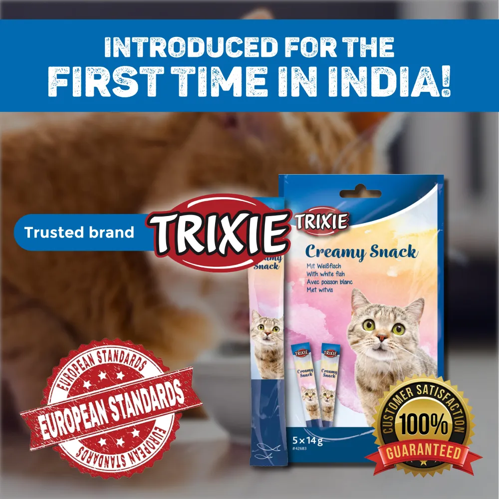 Trixie Premio Tuna Sandwiches and White Fish Creamy Cat Treats Combo