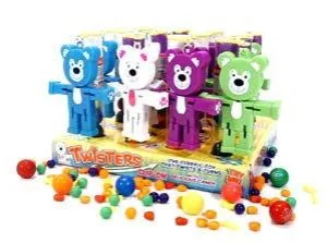 Twister Clip-On Bubble Gum and Toy Bears