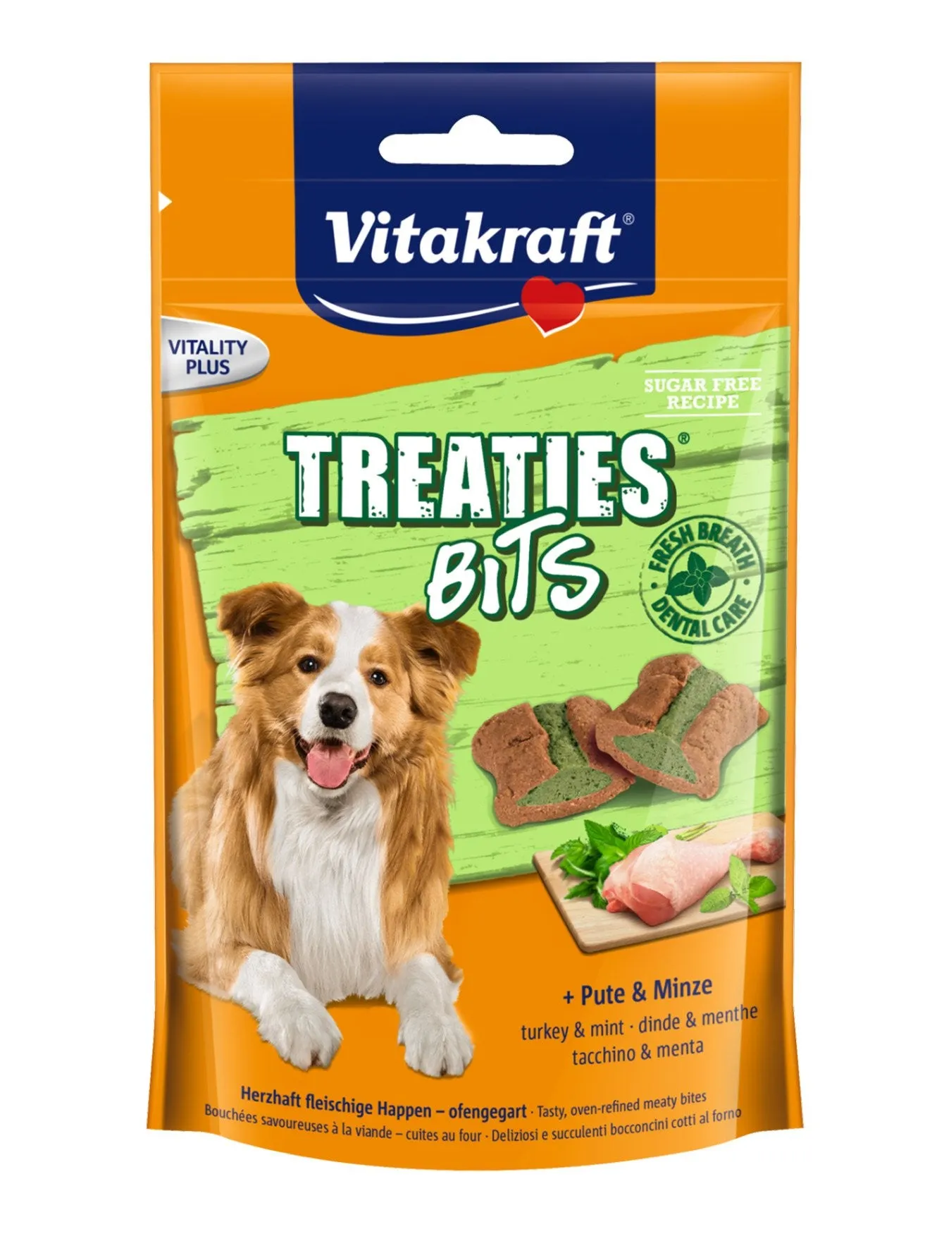 Vitakraft Treaties Bits Turkey & Mint 120g