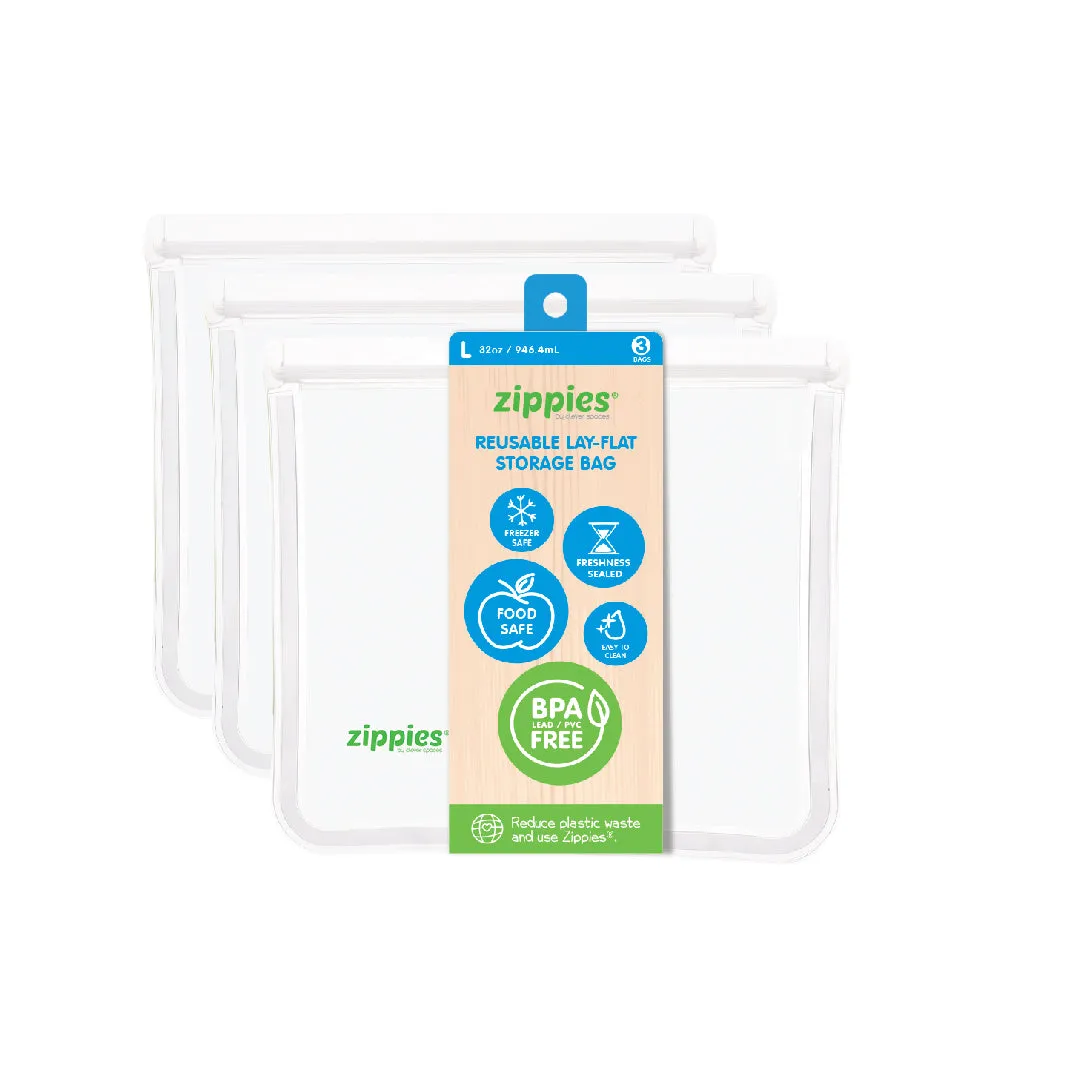 Zippies – Reusable Lay-Flat Storage Bags